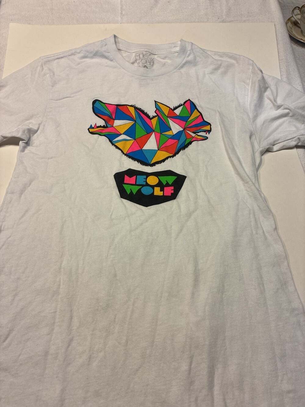 Meow Wolf Geometric Wolf Logo Graphic T-Shirt